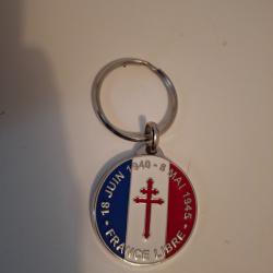 Porte clef france libre 18juin 1940 8 mai 1945