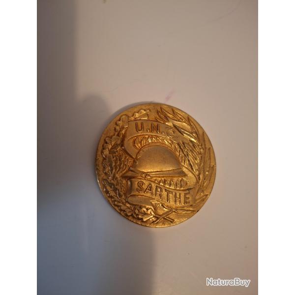 Mdaille cinquantenaire UNC Sarthe de 1968. Pichard 38G