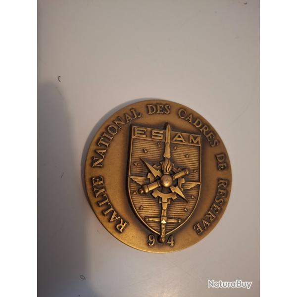Mdaille rallye national des cadres de rserves de ESAM 94.