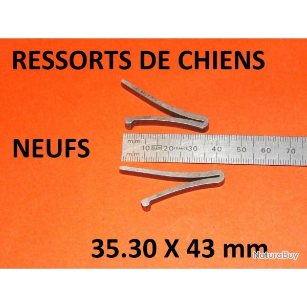 paire ressorts de chiens NEUFS fusil 35.30X43 mm juxtaposé hammerless - VENDU PAR JEPERCUTE (GE351)