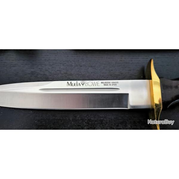 Magnifique couteau fixe de collection ou de chasse, sign Muela (Espagne), clbre coutellerie artis