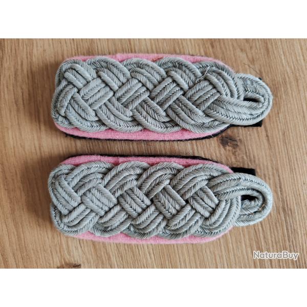 PAIRE DE PATTES D PAULE DE MAJOR DES TROUPES BLINDES,FOND NOIR