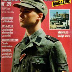 Militaria magazine 29 dodge, wallonie, plaques arditi, tabors , ussaf, goums, plaques ceinturons