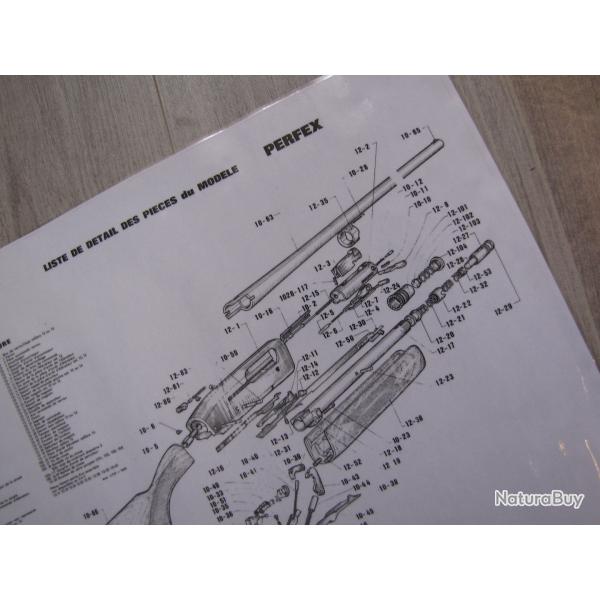 Affiche /Notice/ Eclat de MANUFRANCE PERFEX