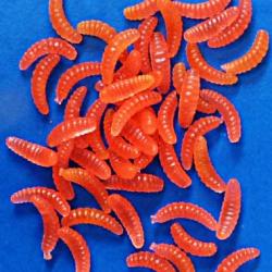 50 LARVES ASTICOTS - plastique - lro