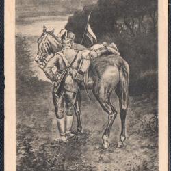 CPA - illustrateur, belle carte illustrée de soldat Allemand N°4057