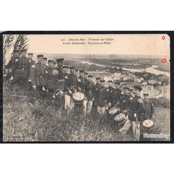 CPA - Arme Allemande : Tambours et Fifres N4058