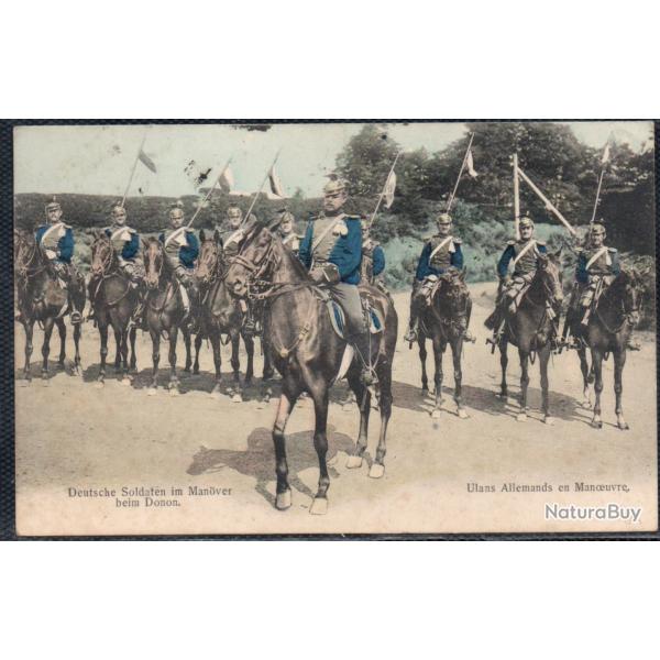 CPA - UHLANS ALLEMANDS EN MANOEUVRE N4059