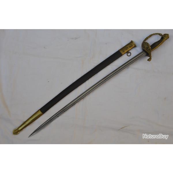 SABRE D'OFFICIER DE MARINE MOD.1837-FRENCH SABRE  NAVAL OFFICER-EPOQUE 3° REPUBLIQUE-GUERRE 1914/18