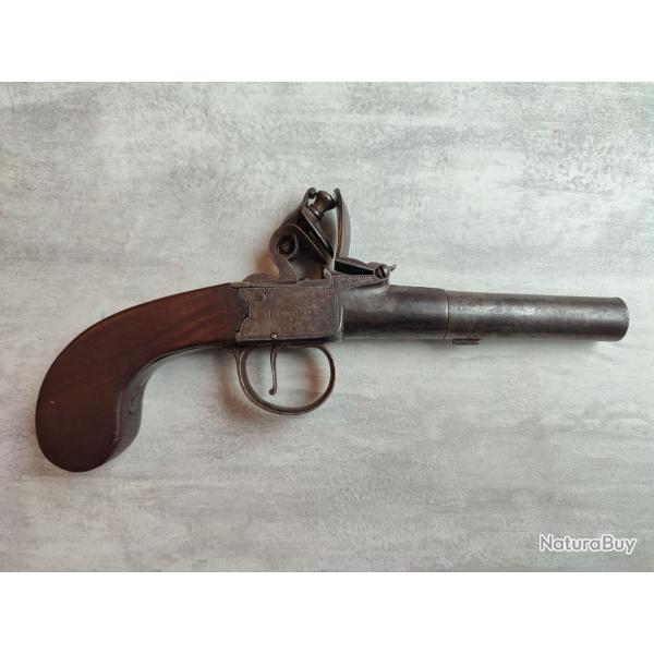 Pistolet à Coffre à Silex Archer, London, vers 1790