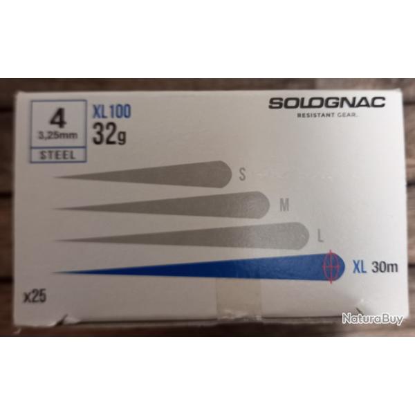 100. Cartouches calibre 12 Acier