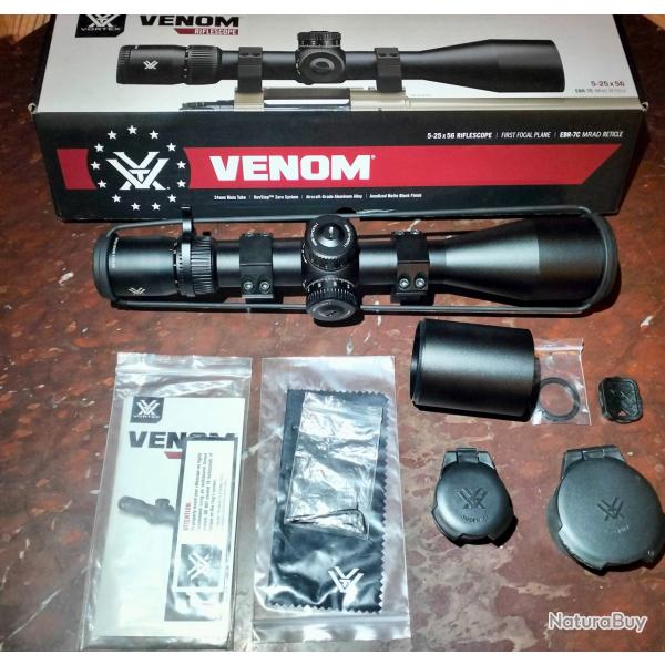 Lunette Vortex Venom 5-25x56 kit complet