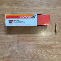 Boite de 20 cartouches Winchester cal 222 remington !!! 50 Gr Pointed soft Point !!!