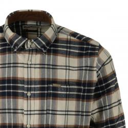 Chemise Portdown Tailored Checked Ecru Barbour