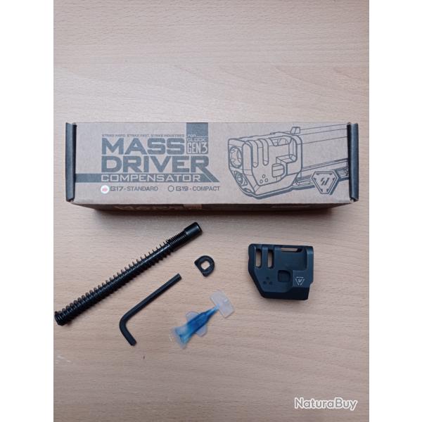 Compensateur Strike industries Mass driver Glock 17 gen3