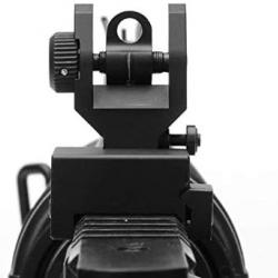 Flip up Avant arrière Ensemble de Vue en Fer Double Demi-Lune Forme BUIS viseurs pour Montage 20mm