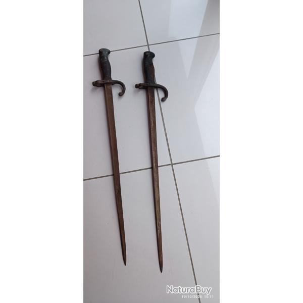 Lot de deux Baonnettes Gras