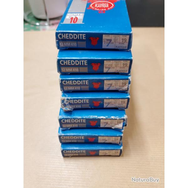 lot de 70 cartouches  410 /73 plomb de 7  CHEDDITE 1 sans rserve
