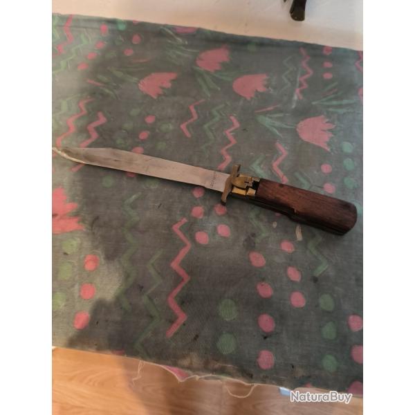 beau couteau de chasse a la d estaing avec tui lame de 18 cms