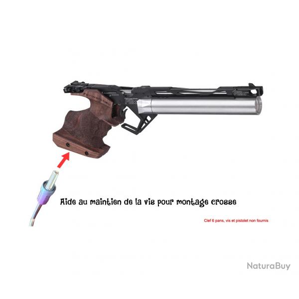 Aide au maintien vis M5 pour montage crosse pistolet air comprim