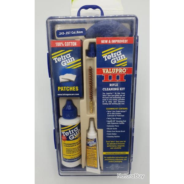 Kit de nettoyage : Tetra Gun pour cal. 6mm - 243 - 257.