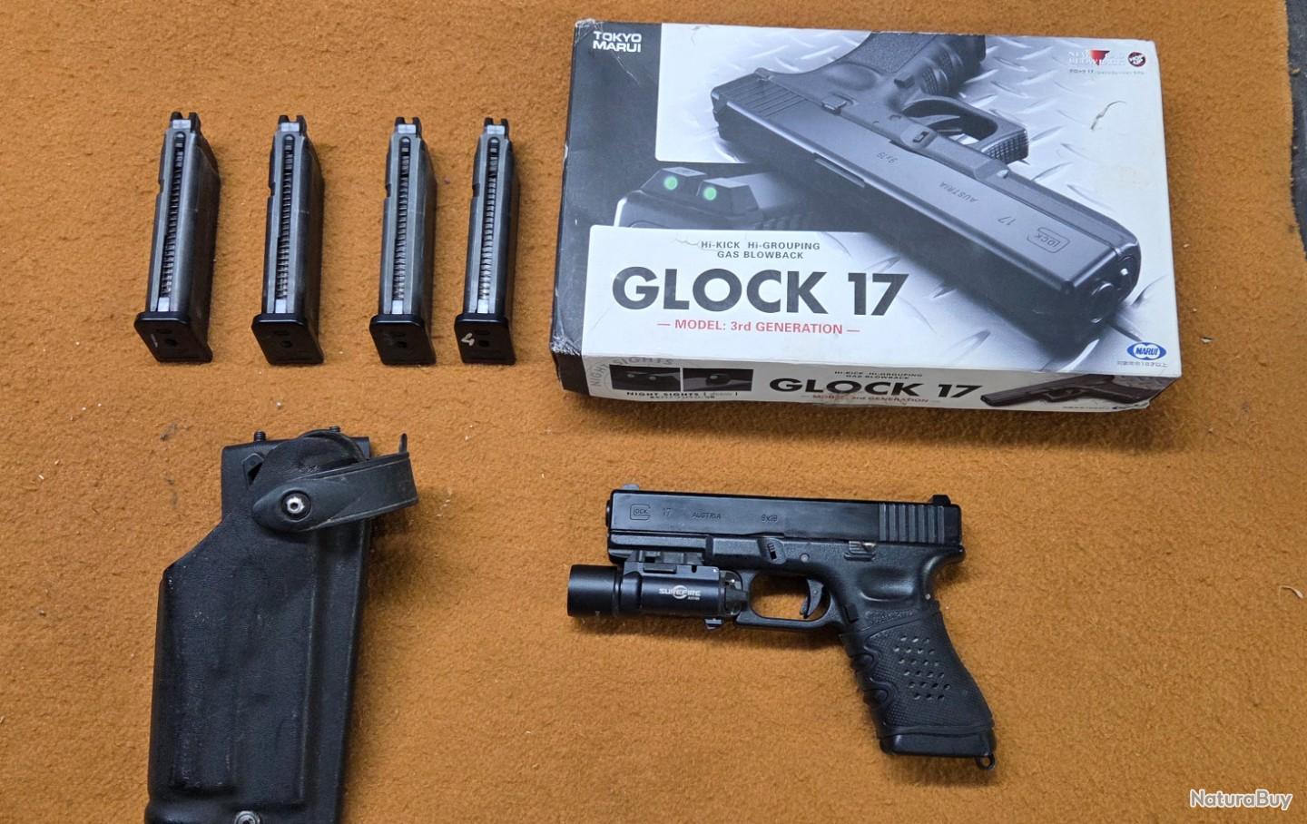 Replique Airsoft Glock 17 Tokyo Marui GBB - Occasion En Bon état, Couleur Noir, Idéale Pour Les Games