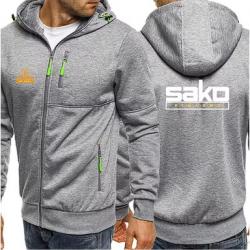 Sweat TIKKA / SAKO gris clair LIVRAISON GRATUITE