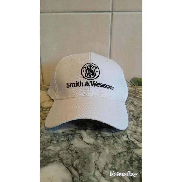casquette smith wesson blanche reglable neuf
