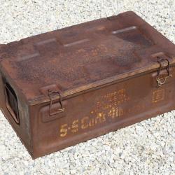 Caisse britannique métallique pour canon d'artillerie 5,5 pouces BRA25CAIS002