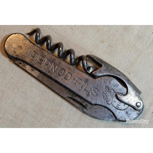 Tire bouchons Limonadier canif ancien Corkscrew PERNOD FILS 45 - CAB25CNR023