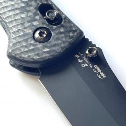Benchmade 551BK-101 Griptilian 3.45" Gold Class #48 CPM-M4, Carbon Fiber