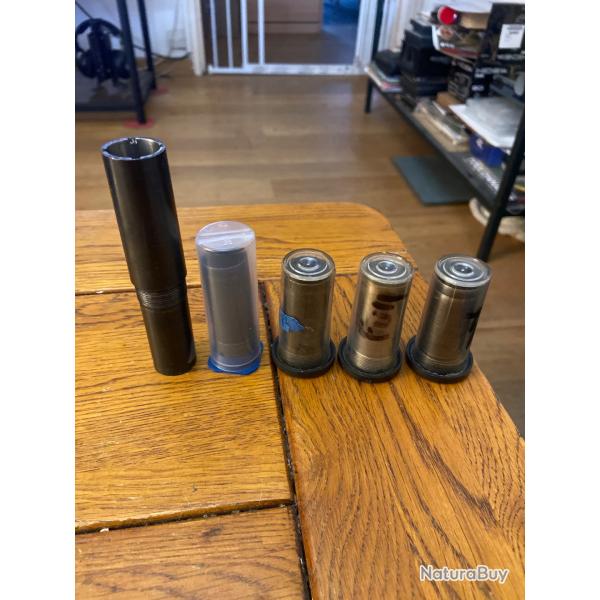 Chokes beretta 3/4 full, lisse, 1/4, rallonge de 5cm full, manque le 1 /2. vendu.vendre aussi.separé