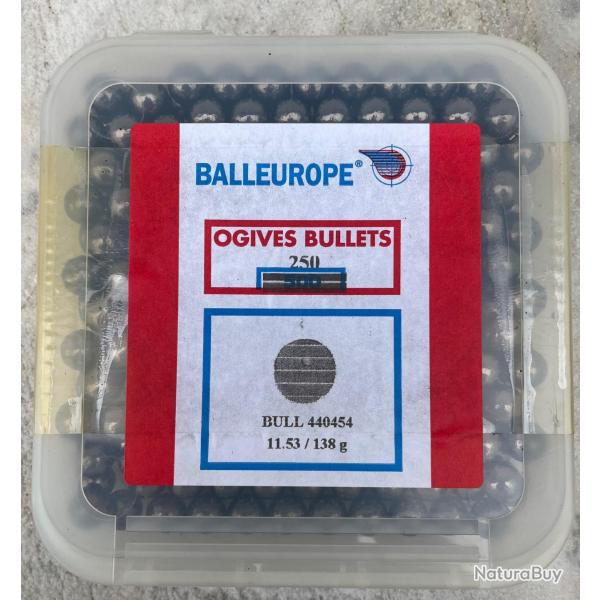 Balles rondes poudre noire calibre 44