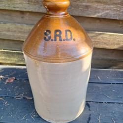 Bombonne Cruche SRD Armée Britanique 1940 Rhum Gin ww2