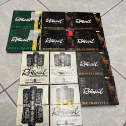 Vends 1 lot de 12 boîtes de cartouches calibre 16