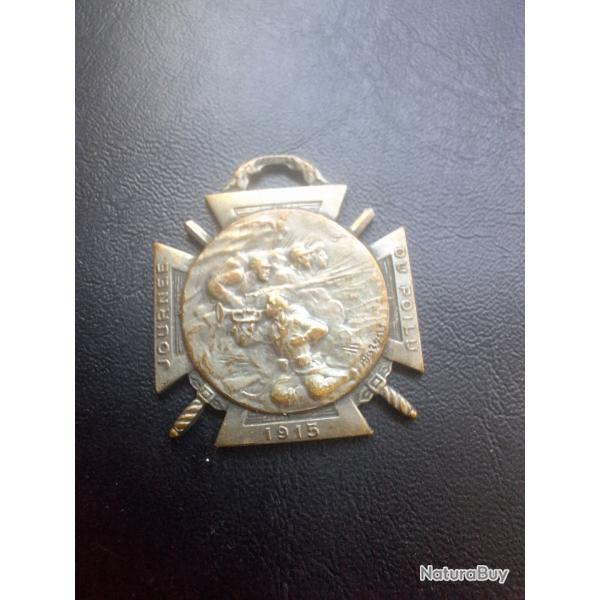 Medaille Insigne Journe du Poilu 1915 WW1