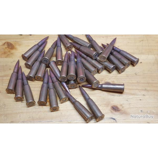 Cartouches Lebel  8x51R d'poque 33 cartouches de SF Socit  Franaise   TBE