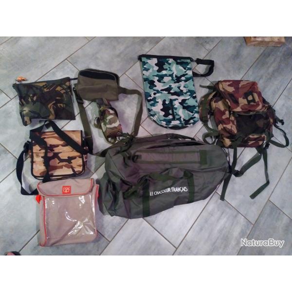 8 sacs camouflage chasse
