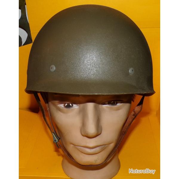 CASQUE MILITAIRE LEGER DE L'ARMEE B.W ALLEMAGNE DE L'OUEST TYPE O.T.A.N , U.S , TAILLE 59-61,PEU SE