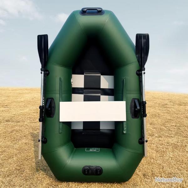 Bateau de pche gonflable en PVC avec pompe sac de transport x2 pagaies kit de rparation