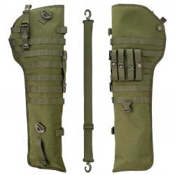 Sac fourreau pour fusil tactique étui de transport pour fusil système molle vert armé