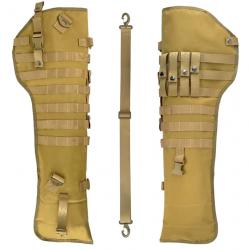 Sac fourreau pour fusil tactique étui de transport pour fusil système molle couleur désert