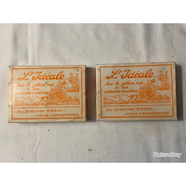 2 boites de cartouches cal  16  "   l'idéale "