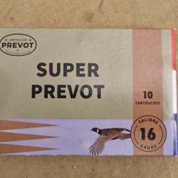 Cartouches Super Prevot 32g cal 16/67 N°2 HILMAR SUPER DESTOCK !!!