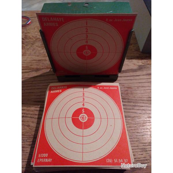 Porte cible gamo 14 cm par 14 cm + une centaine de cible