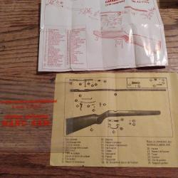 Éclaté carabine 4,5 Manu arm et une 22Lr