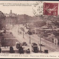 CPA - BORDEAUX-Le Quai de Bourgogne N° 4061