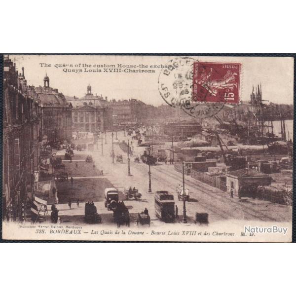 CPA - BORDEAUX-Le Quai de Bourgogne N 4061