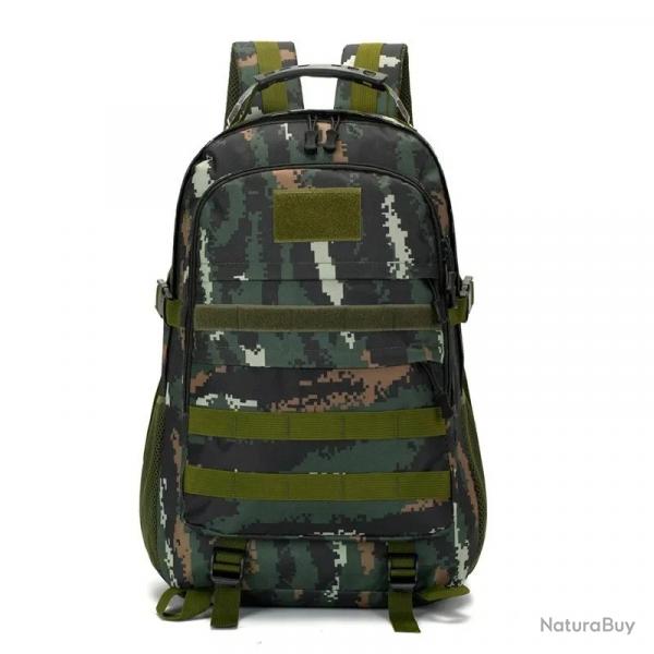 Sac à Dos Tactique 50L Etanche Grande Capacité Léger et Résistant pour Sport Escalade plein air Camo