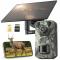 petites annonces chasse pêche : Caméra de Faune 4G LTE Solaire 2.7K 64Go 120° Grand Angle Vision Nocturne PIR IP66 Batterie 7800mAh